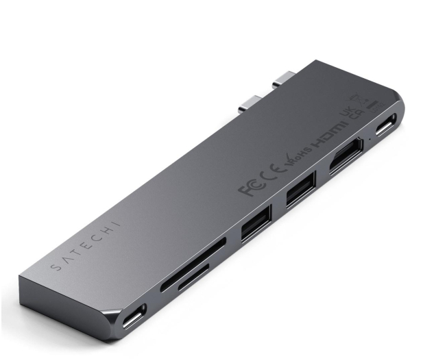 Satechi Pro Hub Slim (2xUSB-C, 2xUSB-A, HDMI, SD) (space gray) ST-HUCPHSM - 1210846 - zdjęcie 2
